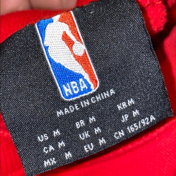 Red Chicago bulls cropped sweatshirt - Picture 4 of 4